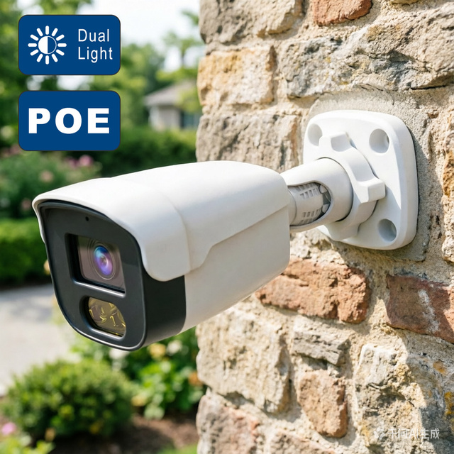 Factory 4MP PoE IP Home Security Camera P2P Wired Outdoor Indoor Hik DH TVT Compatible IR Night Vision CCTV Bullet Camera