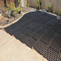 Grille de renforcement de sol solide, grille de pavage perméable robuste pour la stabilisation des allées en gravier, accès pour véhicules lourds