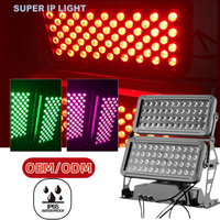 Projecteur mural LED RGBW double étage étanche IP65 avec contrôle DMX pour l'éclairage extérieur des façades de bâtiments