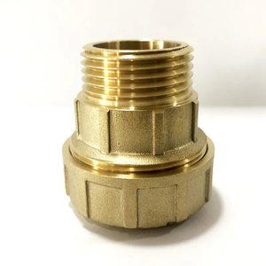 Green <strong>Copper</strong> <strong>Pipe</strong> Brass Compression Fittings 25mm X 3/4" Compression Fitting for PE <strong>Pipes</strong> - Product Image 2