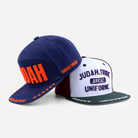 Topi Snapback Kapas Berkualitas Tinggi 7 Panel, Model Terstruktur, Bordir Logo 3D Puff Custom, Pinggiran Datar, dari Produsen OEM