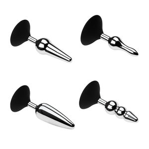 Consolador con tapón Anal para hombre, Juguetes sexuales con anillo de silicona y joyería, de aleación de aluminio - Product Image 4