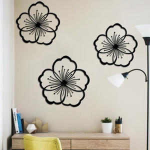 <span class=keywords><strong>Stile</strong></span> <span class=keywords><strong>industriale</strong></span> motivo floreale in ferro metallo appeso a parete decorazione per la casa Design <span class=keywords><strong>soggiorno</strong></span> decorazione della parete cava all'ingrosso - Product Image 4