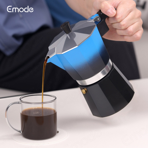 Cafetière à expresso en aluminium Emode, résistante à la chaleur, avec poignée, disponible en gros - Product Image 2