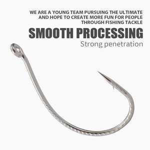 Lushzer 20 cái/túi thả bắn móc thép carbon cao bù đắp wacky móc Crank Worm Bass fishhook móc cho cá chép mục tiêu loài - Product Image 5