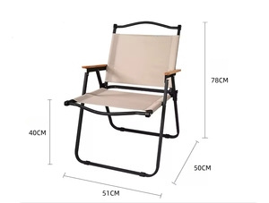 Silla Portátil Multifuncional con Reposabrazos de <span class=keywords><strong>Madera</strong></span> para Sala de Estar, Comedor Interior y Uso en Viajes de Campamento al Aire Libre - Product Image 6