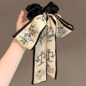 New Temperament Exquisite Vintage Bowknot Hair Tie <b>Light</b> Luxury Niche Design Women's Hair Ties Fashion Jewelry Wholesale - Product Image 5