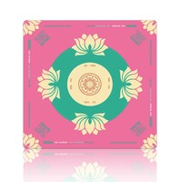 Tapis de Mahjong de Luxe pour 4 Joueurs, Antidérapant et Anti-bruit, en Caoutchouc, pour Divertissement Intérieur - Vente Flash