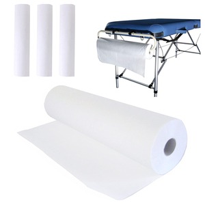 Rouleau de draps jetables prédécoupés avec trous pour table de massage, housse de lit respirante pour salon de beauté, housses de table en papier - Product Image 4