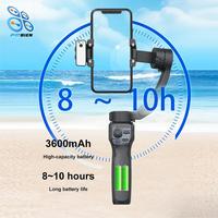 Stabilisateur de smartphone pliable et portable F11 avec rotation automatique, suivi IA du visage, anti-tremblement 3 axes et grand trépied