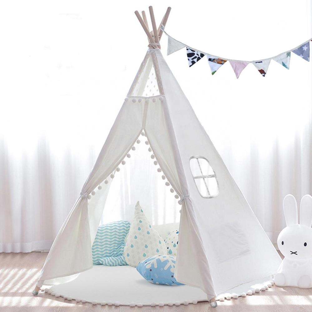 Kids Teepee Tent Children Tent Play House Indoor & Outdoor Foldable Toy Tent for Kids