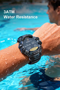 Montre connectée AMOLED GPS avec appels IA, suivi santé et sommeil, modes sportifs, étanche 3ATM, boussole, baromètre pour hommes - Product Image 2