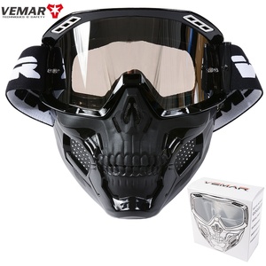 Lunettes de motocross, lunettes de moto, lunettes de VTT, lunettes de course MX ATV en silicone antidérapantes de haute qualité, coupe-vent, avec <span class=keywords><strong>masque</strong></span> - Product Image 4
