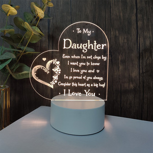 Lámpara LED inalámbrica acrílica, lámparas de mesa, luz LED 3D para espeleologí<span class=keywords><strong>a</strong></span>, luz creativa, lámpara 3D, escritorio, luz nocturna 3D, Kits de mesa, decoración de habitación - Product Image 1