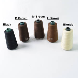 Venta al por mayor de <span class=keywords><strong>hilo</strong></span> de coser de algodón, extensiones de cabello, trenzas, <span class=keywords><strong>hilo</strong></span> de tejer para fabricación de pelucas - Product Image 3