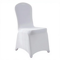 Housse de chaise en spandex premium non transparente à couche d'air, épaissie, élastique, pour mariage, événement, banquet, hôtel