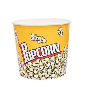 ถังป๊อปคอร์นกระดาษคราฟท์แบบใช้แล้วทิ้ง ย่อยสลายได้ เป็นมิตรกับสิ่งแวดล้อม ผลิตตามสั่งขายส่ง และถ้วยและชามพิมพ์โลโก้ - Product Image 5
