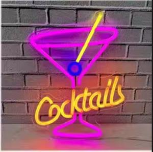 دروبشيبينغ ، لافتة نيون فنية نيون لتزيين جدران متجر الحانات - Product Image 5