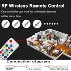 <span class=keywords><strong>Mini</strong></span> <span class=keywords><strong>RGB</strong></span> IC điều khiển USB5V hoặc DC 5V 12V 24V 6A 2048 pixel Dimmer với 17-Key RF không dây từ xa cho ws2811 ws2812b LED Strip - Product Image 4