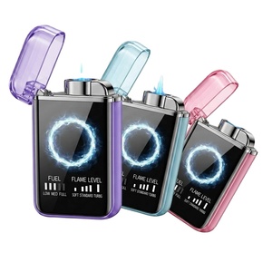 Encendedor Electrónico Inteligente LED Tipo C, Desechable, de Aluminio, Diseño de Barra Colorida, Resistente al Viento, Portátil, para Fiestas, Encendido de Cigarrillos - Product Image 5