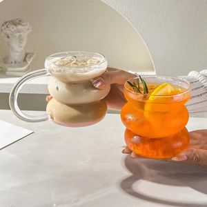 Gobelets à lait en verre écologiques au design moderne, verres à café, verres à bière - Product Image 4