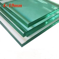 Kaca Tempered Bevel 12mm Kaca Float 5mm 6mm 8mm Bening Transparan Solid untuk Kamar Mandi, Luar Ruangan, Ruang Tamu, Dekorasi, Sampel Gratis