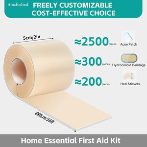 Parches de Hidrocoloide Autoadhesivos, Impermeables, Ultra Absorbentes y Flexibles, de Grado Médico, en Rollo, para Granos y Acné, Personalizables en Tamaño y Forma - Product Image 6