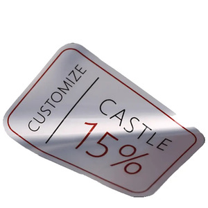 Social Gathering Silver Label Self-adhesive <b>Sticker</b> <b>Printing</b> Outdoor Sun Resistant High Temperature Resistant Electronics - Product Image 4