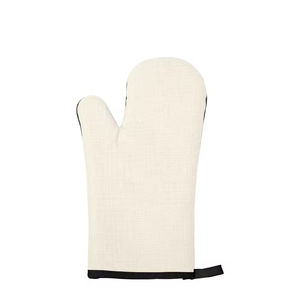 Guantes de Horno de Lino Resistentes al Calor para Sublimación, Venta al por Mayor de Fábrica, Guantes de Repostería de Lino con Parche de Goma - Product Image 5