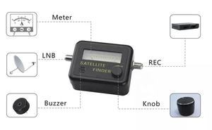 Pencari satelit, satu lampu hitam latar belakang kuning kata bintang menyala pelacak sinyal pita Ku Analog penjualan - Product Image 5