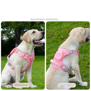 Nouveauté : Harnais tactique réglable pour <span class=keywords><strong>chien</strong></span> en nylon de luxe, anti-traction, avec poches, pour chiens de taille moyenne à grande - Product Image 4