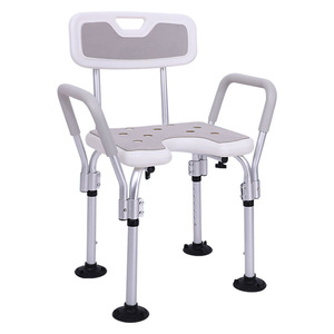 Chaise de douche Zhongkang avec dossier et hauteur réglable, siège de salle de bain pour personnes âgées, handicapées et femmes enceintes - Product Image 1