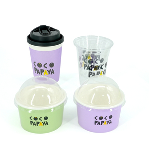 Einweg-Doppelwand-Pappbecher Benutzer definiertes Logo Akzeptieren Sie 8/12/16/20oz Plastik becher Kaffeetassen für heißes Getränk - Product Image 1