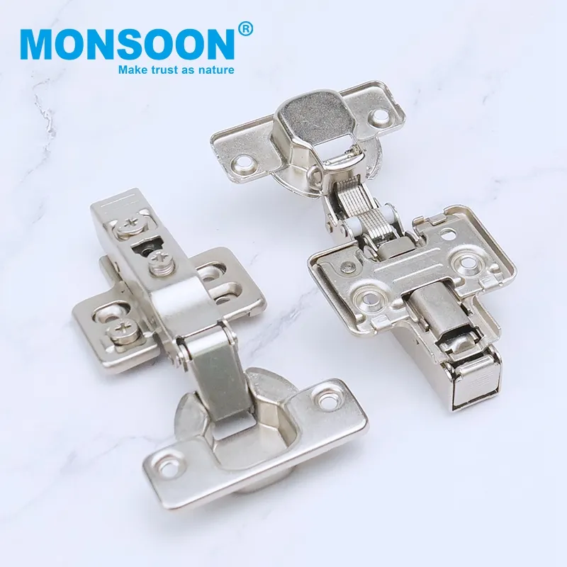 strong furniture iron hydraulic bisagra wardrobe cabinet hinge 35mm cup 4 hole soft close 3D hinge