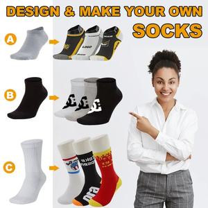 Chaussettes de sport de compression en coton noir, blanc et gris de haute qualité, personnalisées, pour hommes et femmes, courtes, pour la course à pied, la gym et les activités sportives. - Product Image 2