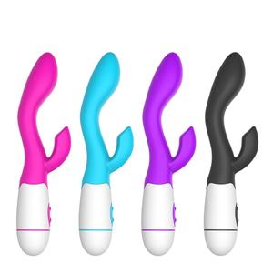 <span class=keywords><strong>Vibratore</strong></span> del <span class=keywords><strong>coniglio</strong></span> del punto G di spinta del giocattolo del sesso della signora senza fili del Dildo viola del Silicone ricaricabile - Product Image 1