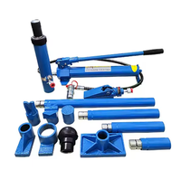 Cric hydraulique portable manuel à double vérin pour réparation de carrosserie automobile 4T - Kit Porta Power