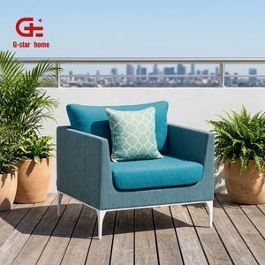 Set Divano Moderno a Sezione Singola in Tessuto con Stampa Floreale per Giardino, Patio o Balcone - Product Image 2