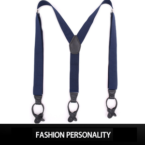 <span class=keywords><strong>Tirantes</strong></span> <span class=keywords><strong>de</strong></span> botones para <span class=keywords><strong>hombre</strong></span>, accesorios <span class=keywords><strong>de</strong></span> moda, Color sólido, para Vaqueros - Product Image 4