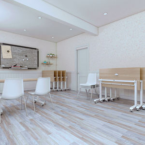 Modern Stainless Steel Foldable Training Room Table Revolving <strong>Design</strong> Factory Price for Office or Training Use - Product Image 5