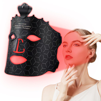 Masque facial LED portable en silicone, thérapie par lumière 7 couleurs, appareil de beauté facial multi-longueurs d'onde
