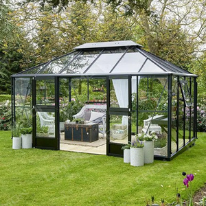 Véranda sur mesure 4 saisons, <span class=keywords><strong>solarium</strong></span> autoportant, maison en verre de haute qualité, véranda en aluminium - Product Image 1