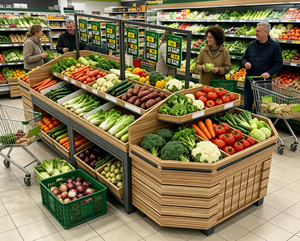 Cestas de Plástico de Gran Capacidad, Cajas de Almacenamiento para Agricultura, Granjas y Supermercados - Product Image 4