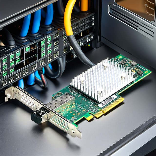 QLE2690-SR-CK PCIe 3.0 X8 Single-Port 16GFC SR-Optic SFP+ 16G Fiber Channel Adapter Computer Parts