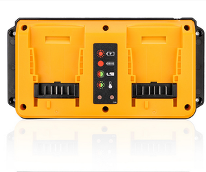 QIYUN stasiun pengisi daya Cepat 2 Port pengisian daya Cepat baterai M18 untuk Milwaukee atau Dewalt atau Ryobi atau makitastasi kompatibel - Product Image 2