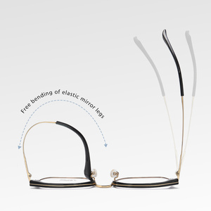 Gafas cuadradas de titanio puro ultraligeras al por mayor de fábrica, montura moderna para gafas estilo ordenador - Product Image 5