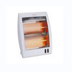 Mini chauffage électrique à quartz 800W avec protection contre la surchauffe à puissance réglable pour une utilisation en intérieur