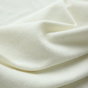 Hangat polos dicelup 240gsm 50 wol 50 katun Jersey kain rajut campuran katun kain wol untuk pakaian - Product Image 6