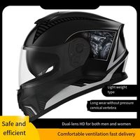 Nouveau casque de moto intégral unisexe toutes saisons certifié ABS 3C/DOT pour scooters électriques, détachable