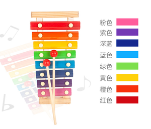 Jouets en bois de <span class=keywords><strong>Xylophone</strong></span> de haute qualité pour enfants, jouet Musical éducatif pour bébés, 8 tons, nouvelle collection - Product Image 4